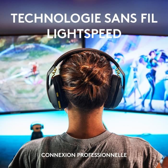 Gamingheadset - Draadloos - Logitech G - G435 Lightspeed - Zwart