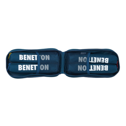 Safta toilettas met 4 Benetton Navy etuis, 120x50x230mm, M (M847)