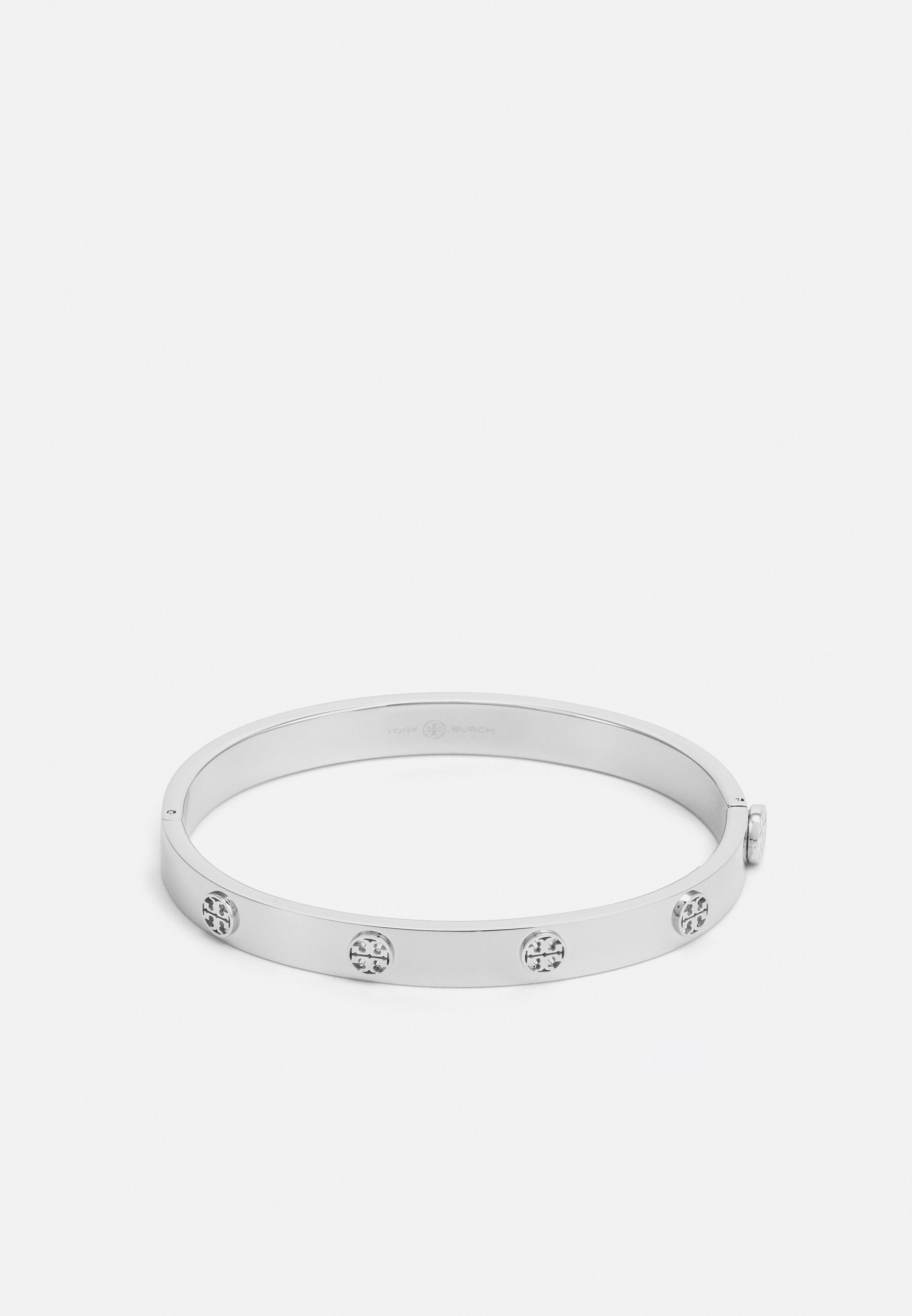Tory Burch MILLER STUD HINGE BRACELET - Armband - zilverkleurig