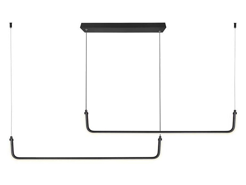 Lampa wisząca VT-7770 LED 2-punktowa metalowa czarna