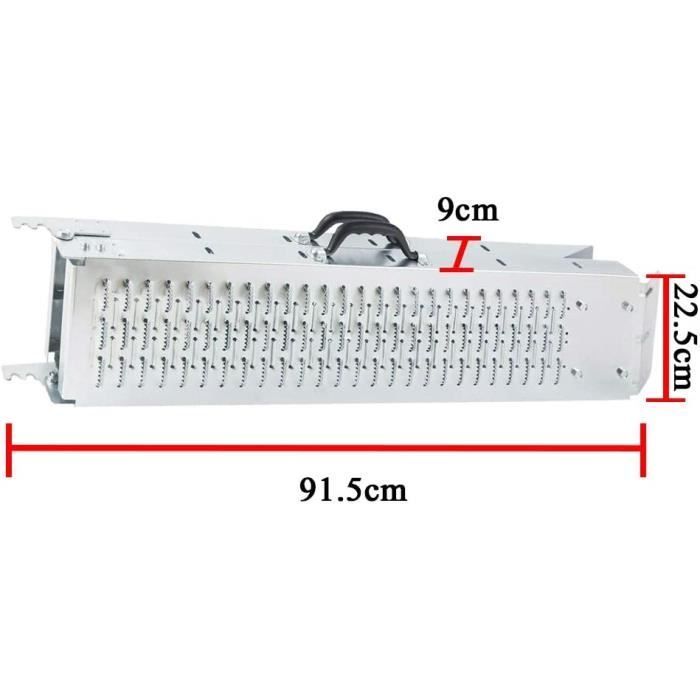 Rampe di carico - LARS360 - Set da 2 - Acciaio zincato - Antiscivolo - Carico massimo 200 kg per rampa