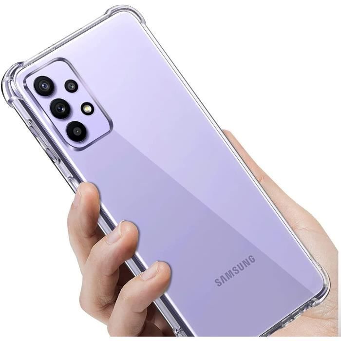 Funda para Samsung Galaxy A53 5G - Phonillico - Silicona suave - Ultradelgada - Resistente a los golpes - Transparente