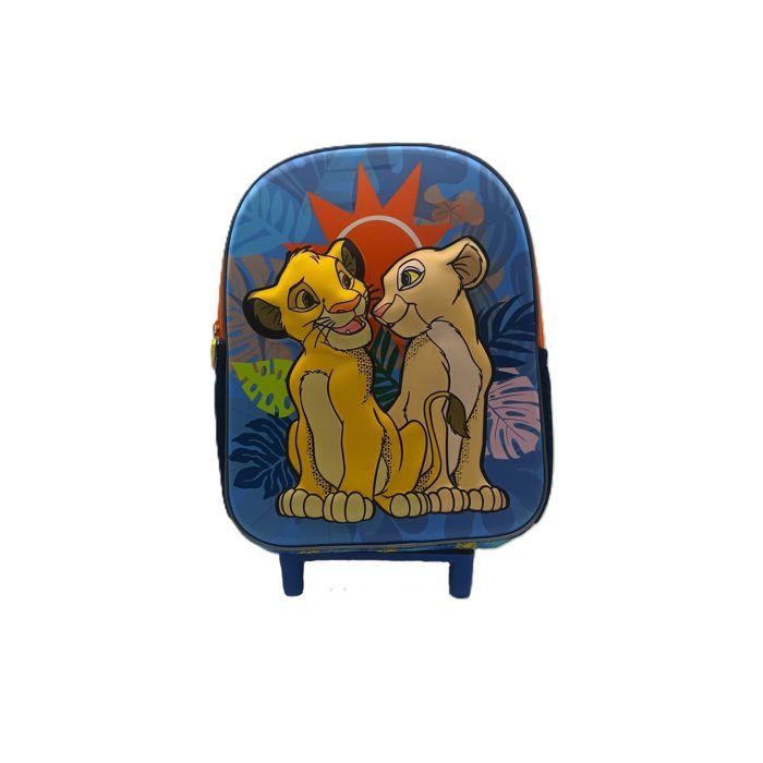 Disney El Rey León - Mochila con ruedas naranja 220126