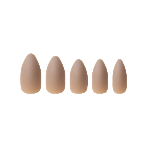 Unghie finte ovali Invogue color tortora nude - Confezione da 24