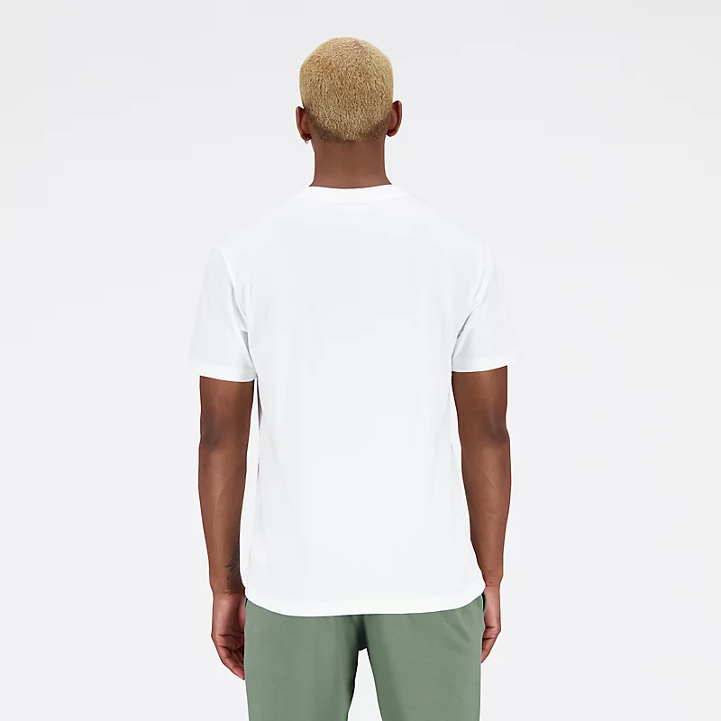 Męska koszulka z krótkim rękawem Essentials Reimagined Cotton Jersey T-shirt - BIAŁY