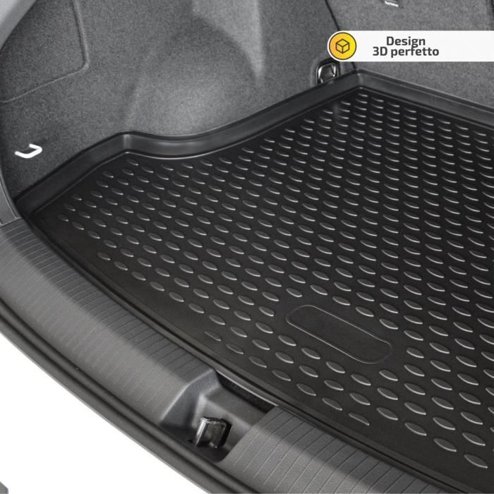 J&J AUTOMOTIVE | Tapis De Coffre Caoutchouc Premium Pour Skoda Kamiq depuis 2019