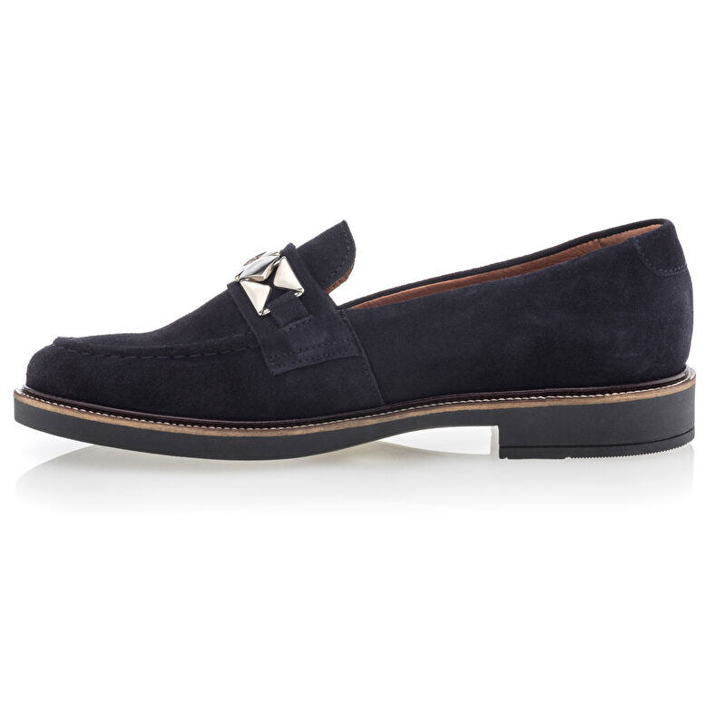 Blaue Damen-Loafer/Bootsschuhe