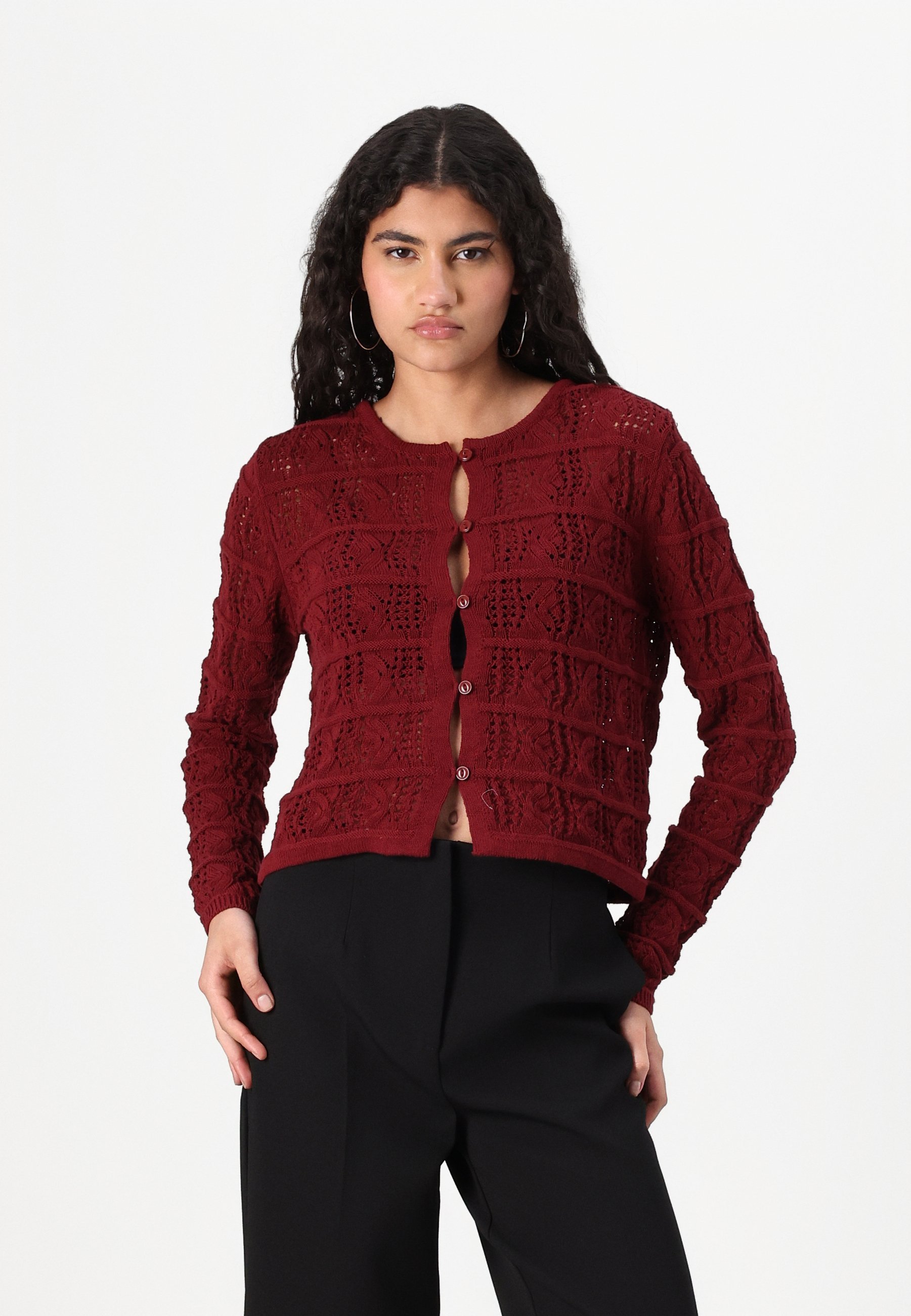 Vero Moda VMAMAZING O-HALS CARDIGAN - Cardigan - syrah