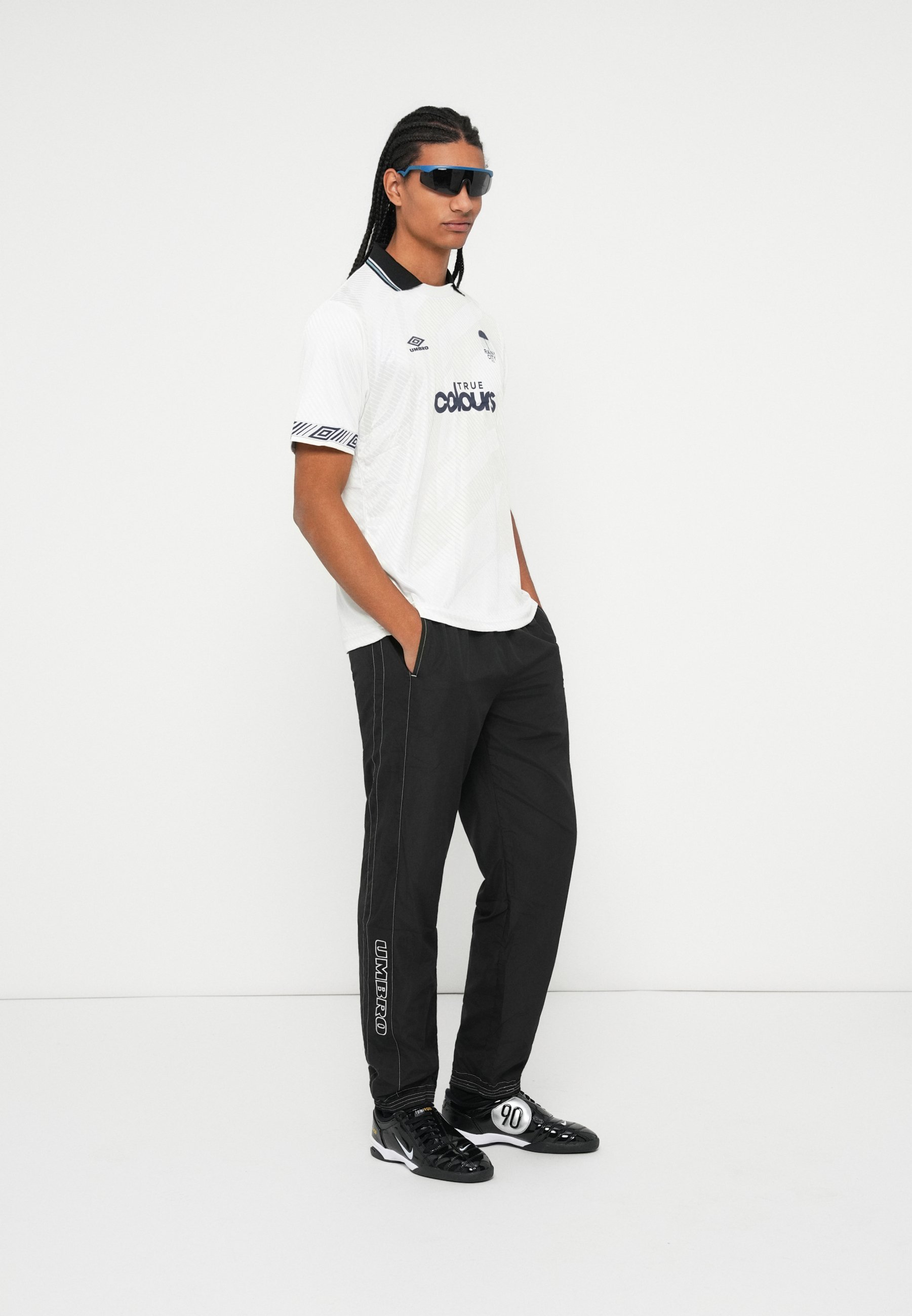 T-shirt da calcio unisex Umbro con stampa - bianco brillante