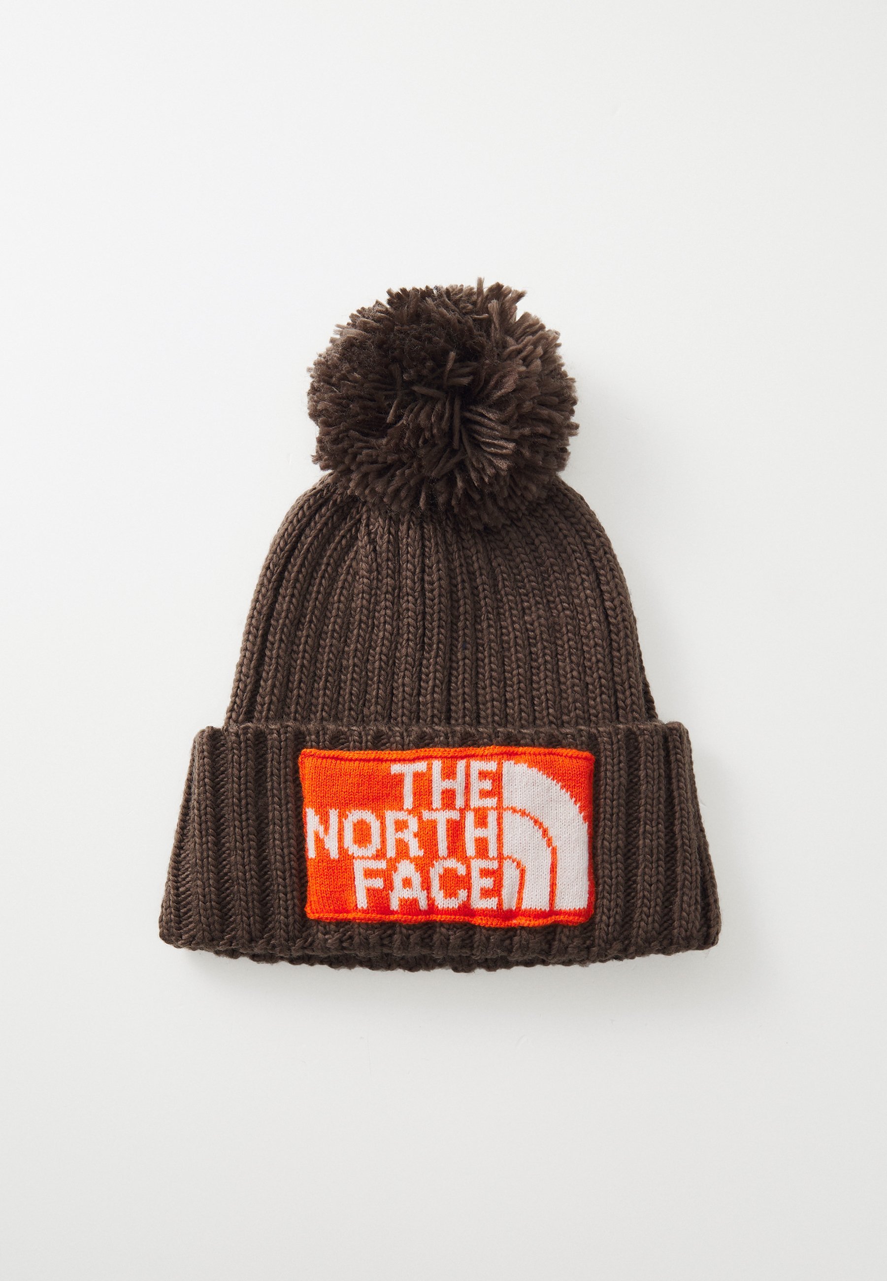 Bonnet unisexe The North Face HERITAGE SKI TUKE - marron fumé/orange/blanc dune