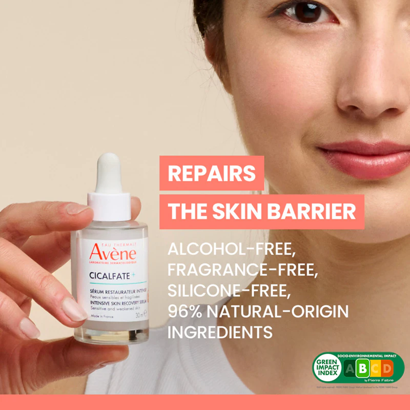 Avène Cicalfate+ Sérum Intensivo de Recuperação da Pele. Sérum intensivo que renova a barreira protetora da pele.