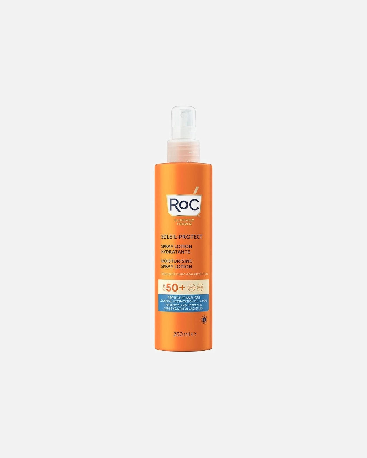 RoC Sonnenschutz Soleil-Protect Feuchtigkeitsspendende Sonnencreme LSF 50 - 200 ml
