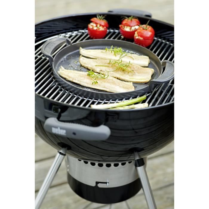 Plancha Weber Gourmet BBQ System - Hierro fundido - Gas - Negra