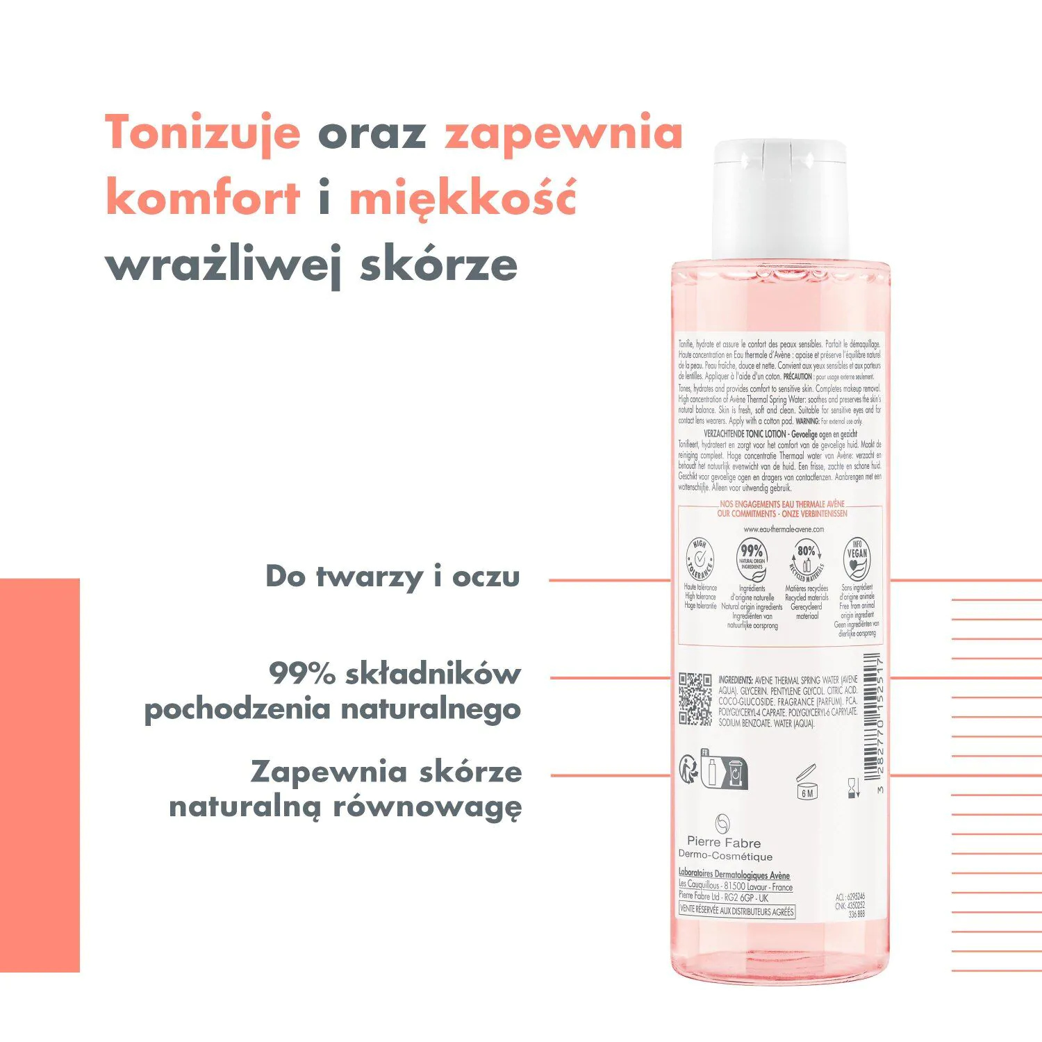 Avène Łagodny tonik do twarzy