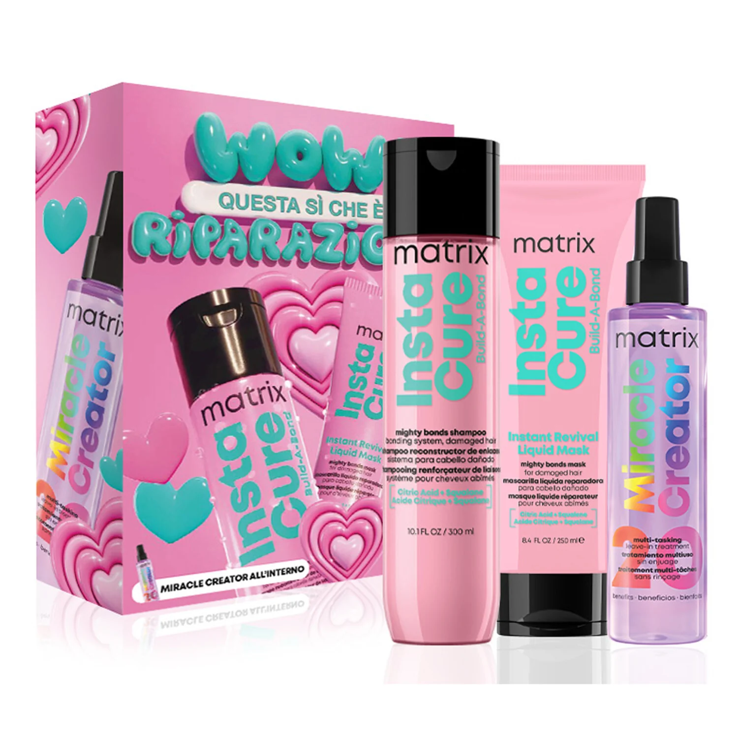 Total Results Instacure Cofanetto Natale Instacure Build-A-Bond - Cofanetti per Capelli, Shampoo Riparatore