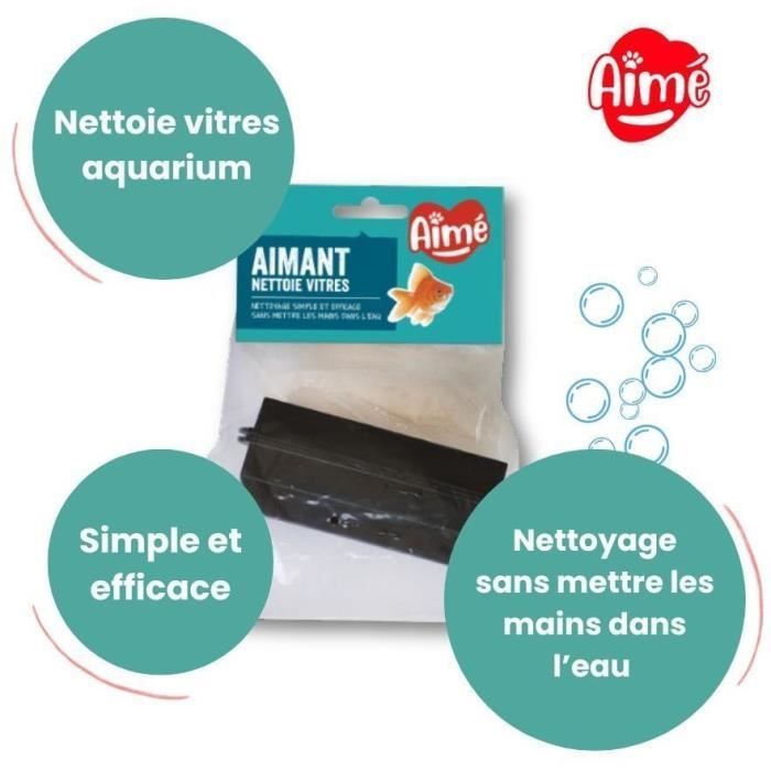 Aquarium Magnet Glas Cleaner - AIMÉ - 10cm