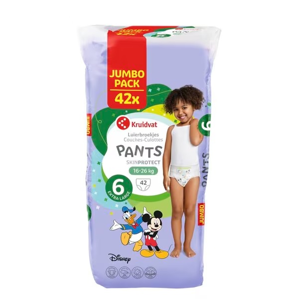 Kruidvat Velikost 6 Extra Large plenice Jumbo Pack<br>Velikost 6 (16-26 kg), 42 kosov