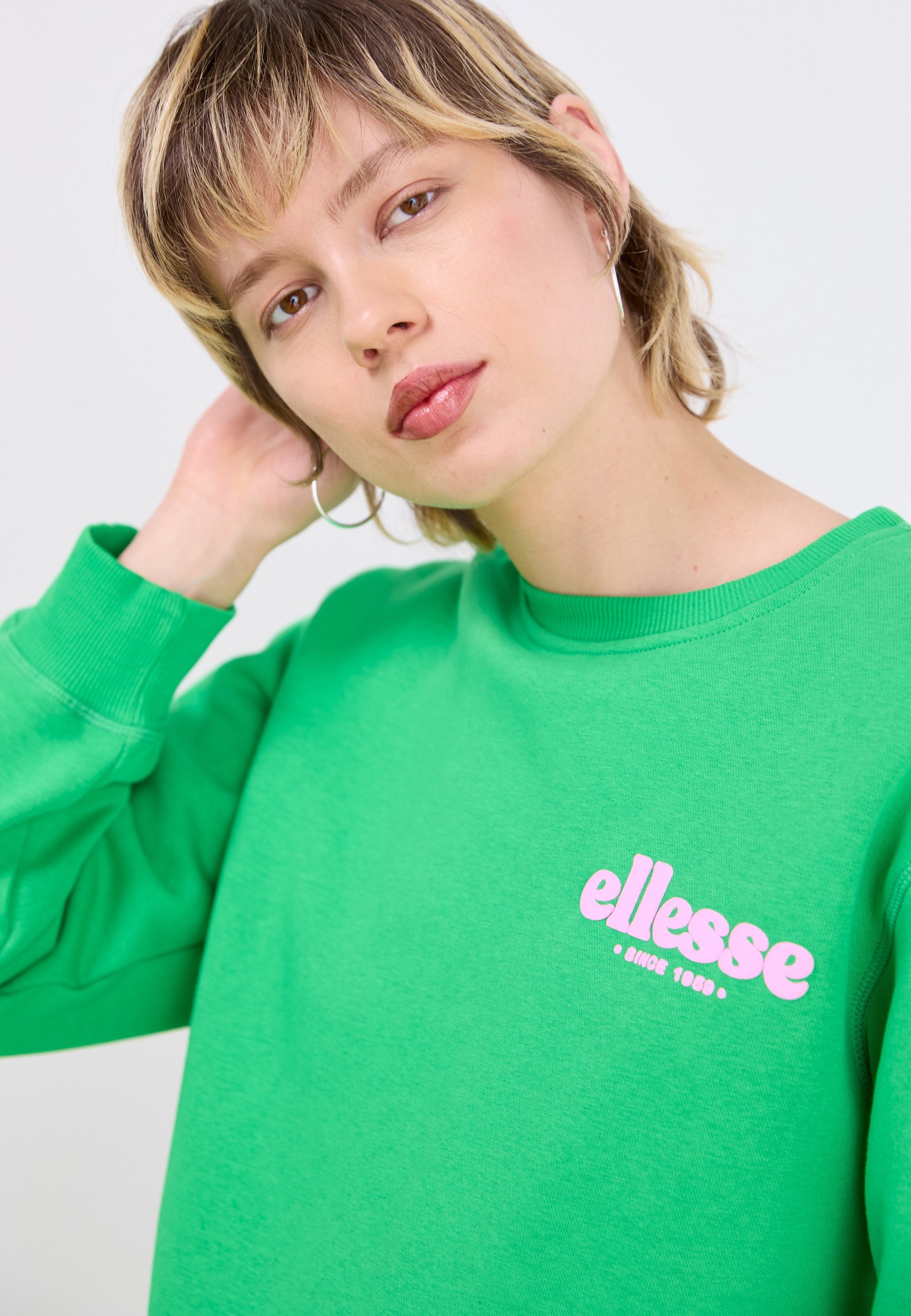 Ellesse HUTTENBERG - Genser - grønn/rosa