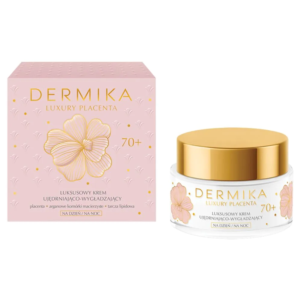 Dermika Luxury Placenta Krem ujędrniająco-wygładzający 70+ na dzień i na noc