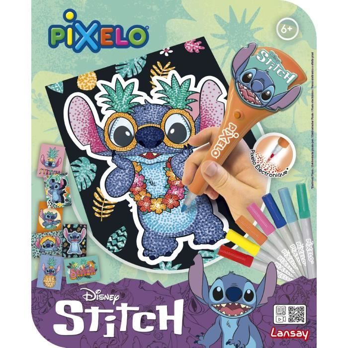 JOUET - LANSAY - Pixelo Stitch - 8 illustrations - Multicolor - Dès 6 ans
