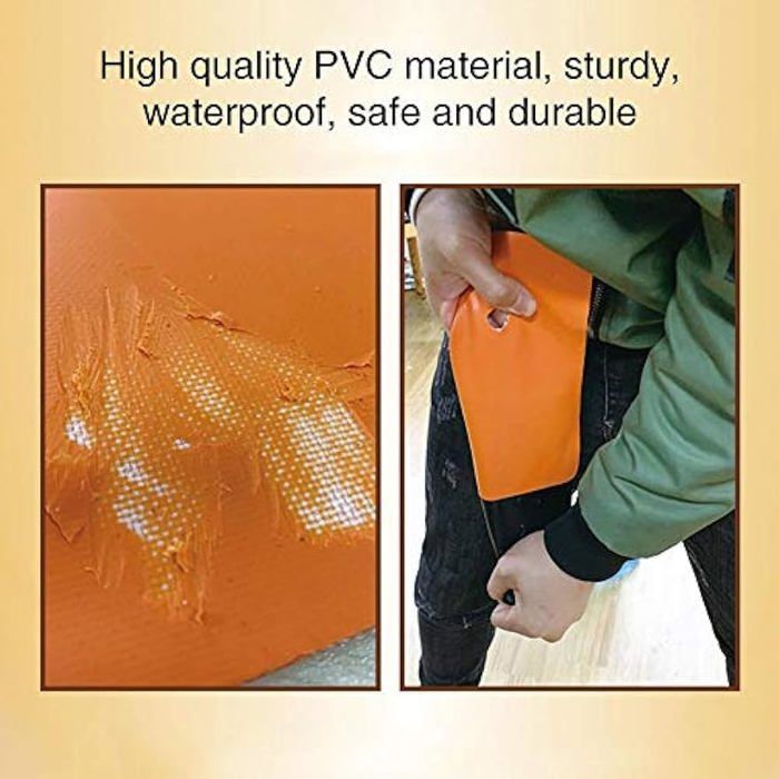 Juego de 6 parches adhesivos de PVC para botes inflables, canoas y kayaks; kit de reparación; color aleatorio