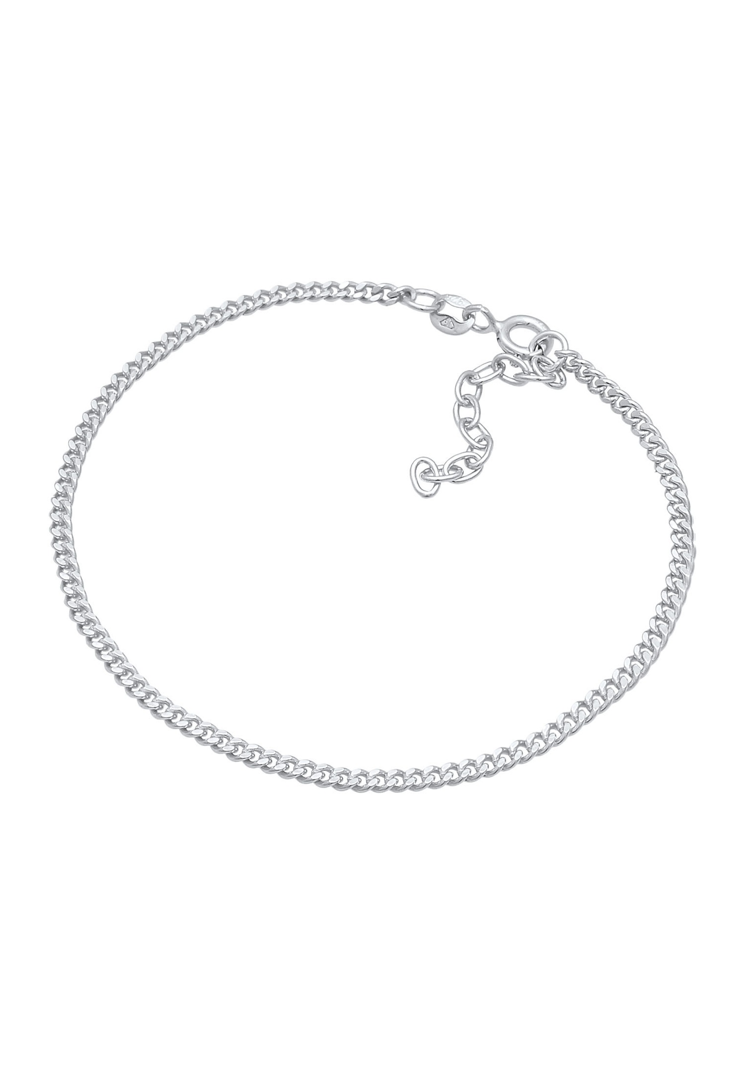 Elli Liens pour dames chaîne de réservoirs Maillons Basic Trend Blogger ajustable en argent sterling 925 plaqué or