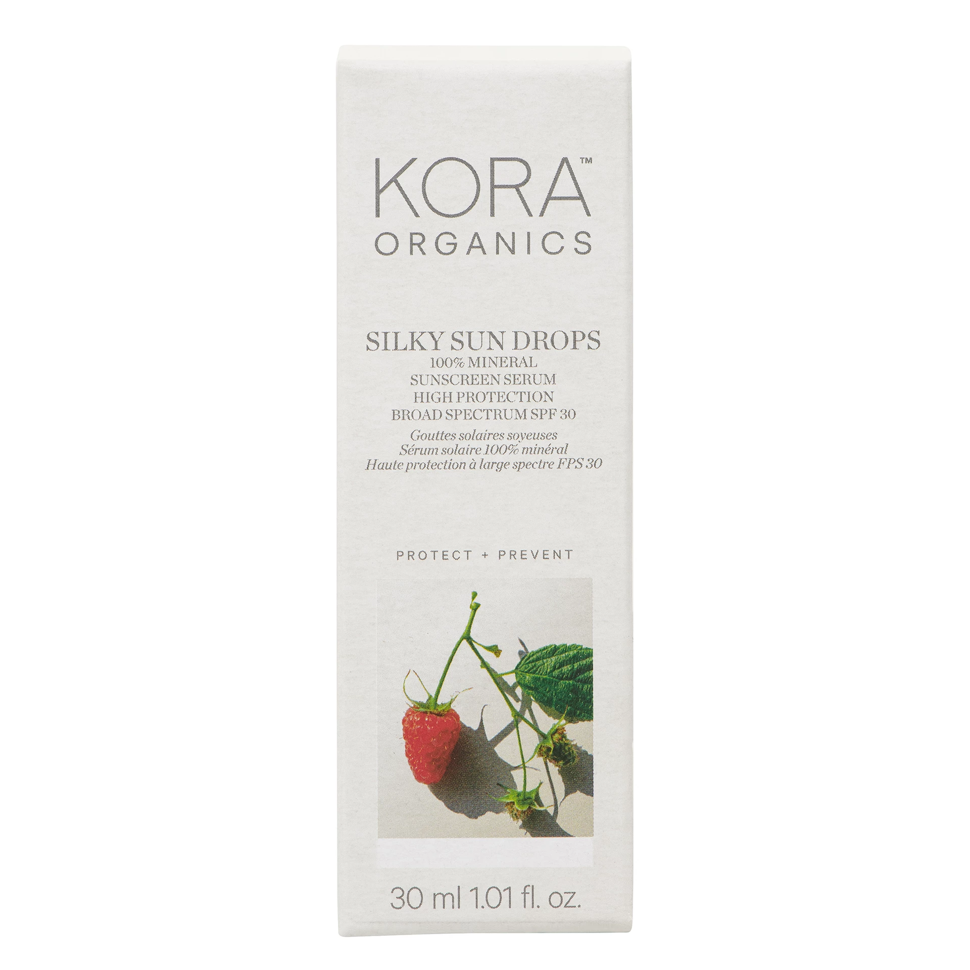 Ser de protecție solară Silky Sundrops 100% mineral SPF 30 ml - Kora Organics