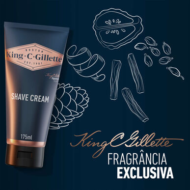 Gillette Crème à Raser Scheercrème King C. Parranajovoide 175 ml 175 ml