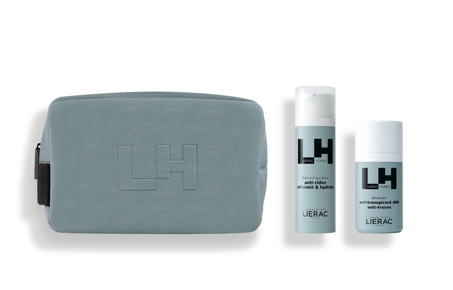 LIERAC Lierac Homme Anti-Rides + Deo + Trousse Heren anti-aging en deodorant set