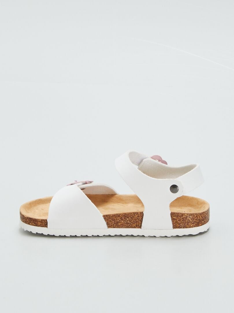 Sandalias con hebilla - BLANCAS