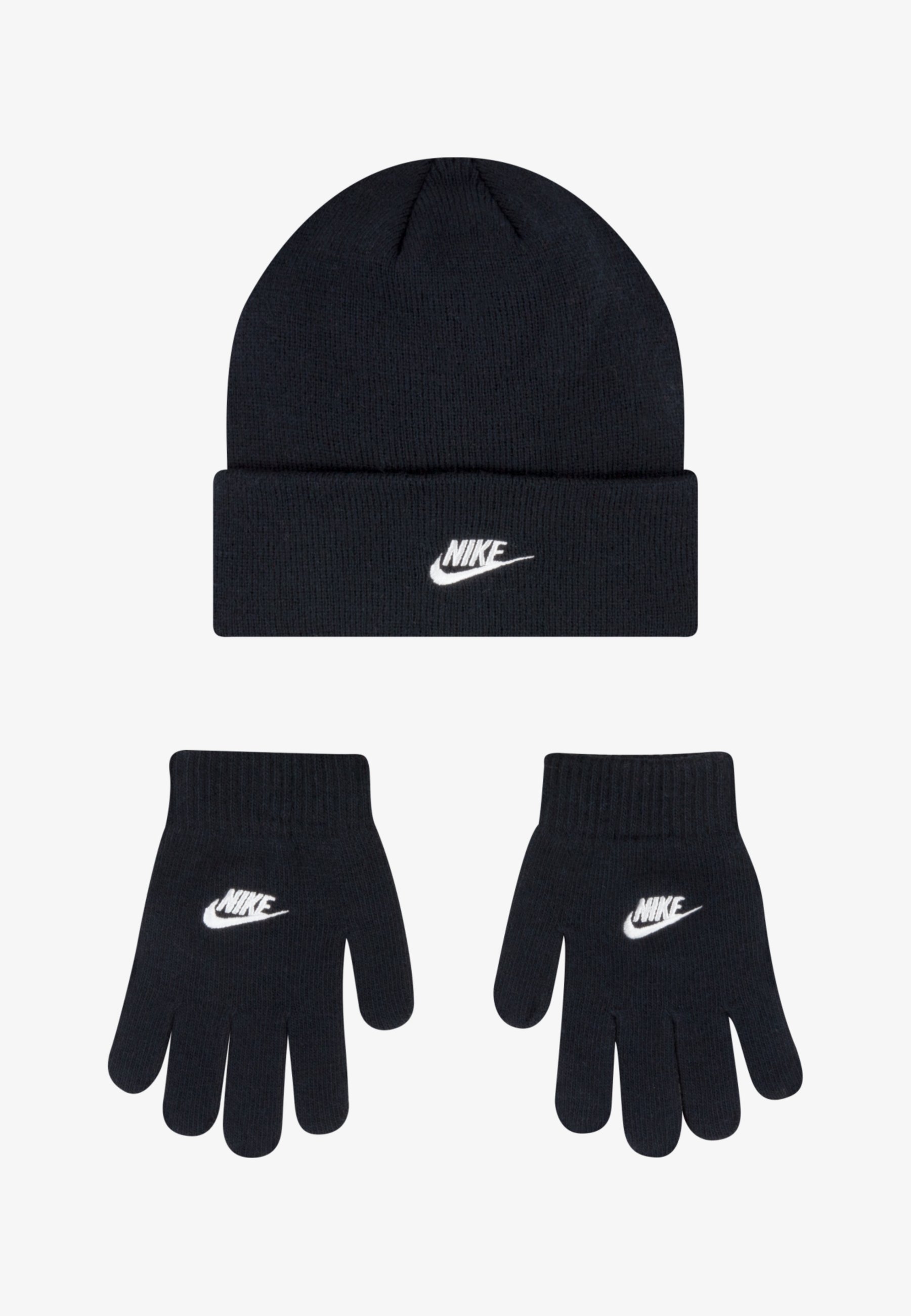 Nike Sportswear CLUB BEANIE HANDSCHUH-SET UNISEX - Handschuhe - schwarz