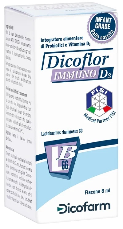 DICOFLOR DicoFlor Immuno D3 Voedingssupplement met vitamine D en probiotica 8 ml