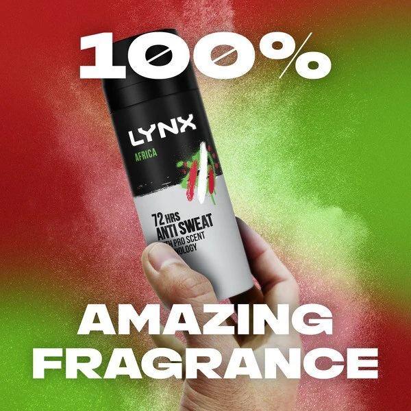 Lynx 72hodinový antiperspirant deodorant ve spreji Africa 150ml