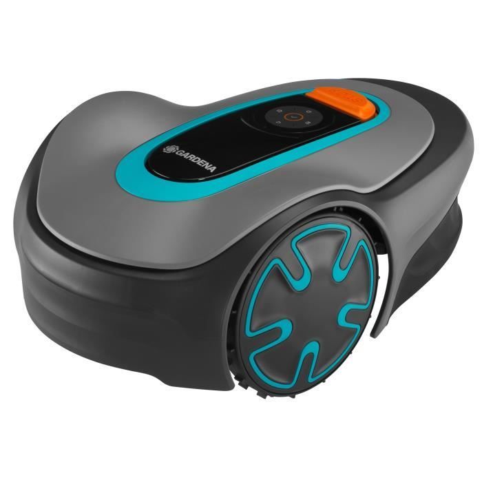 GARDENA SILENO minimo 250 robotic lawnmower – Bluetooth® connection – Max mowing area 250m² – Triple pivoting blades (15201-26)