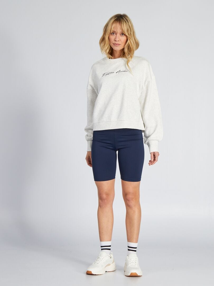 Fleece sweatshirt - BLAUW