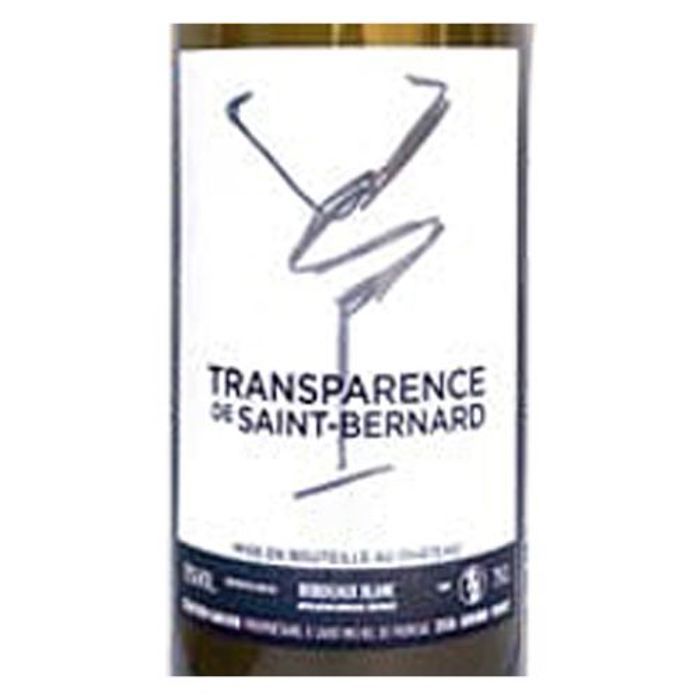 Château Saint Bernard Transparence de Saint Bernard Bordeaux Blanc 2018 - Vin Blanc de Bordeaux