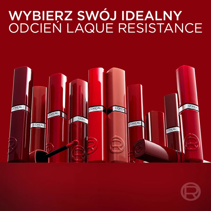 „L'Oréal Paris Infaillible Laque Resistance“ ilgai išliekantys skysti lūpų dažai, kurie drėkina ir suteikia blizgesio.