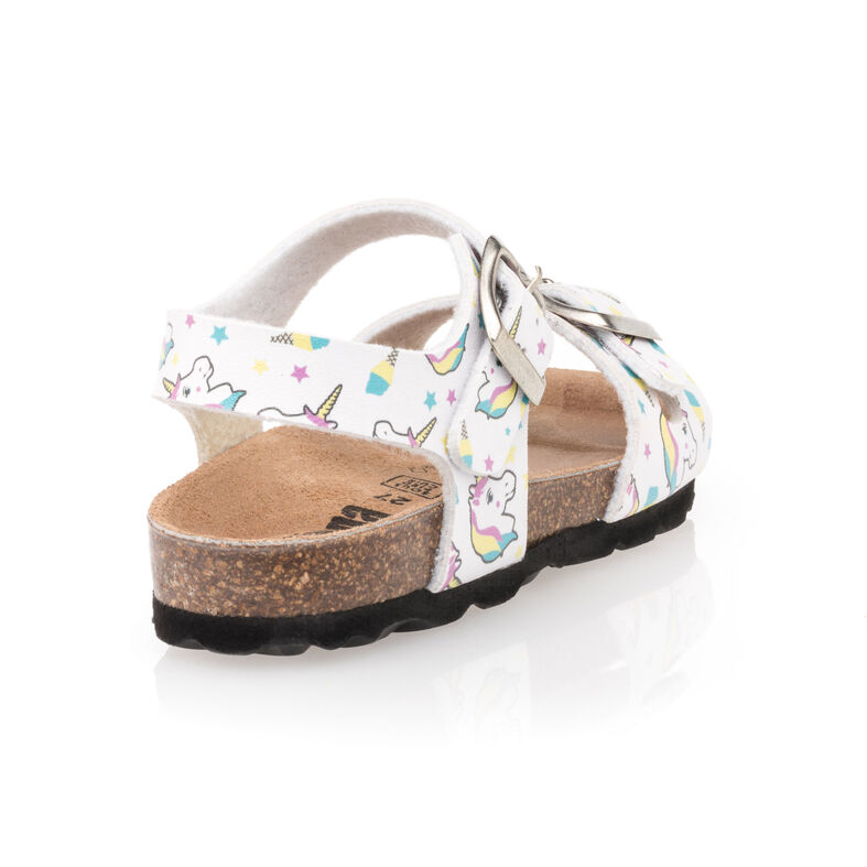 Weiße Sandalen für Mädchen / Zehenfreie Schuhe