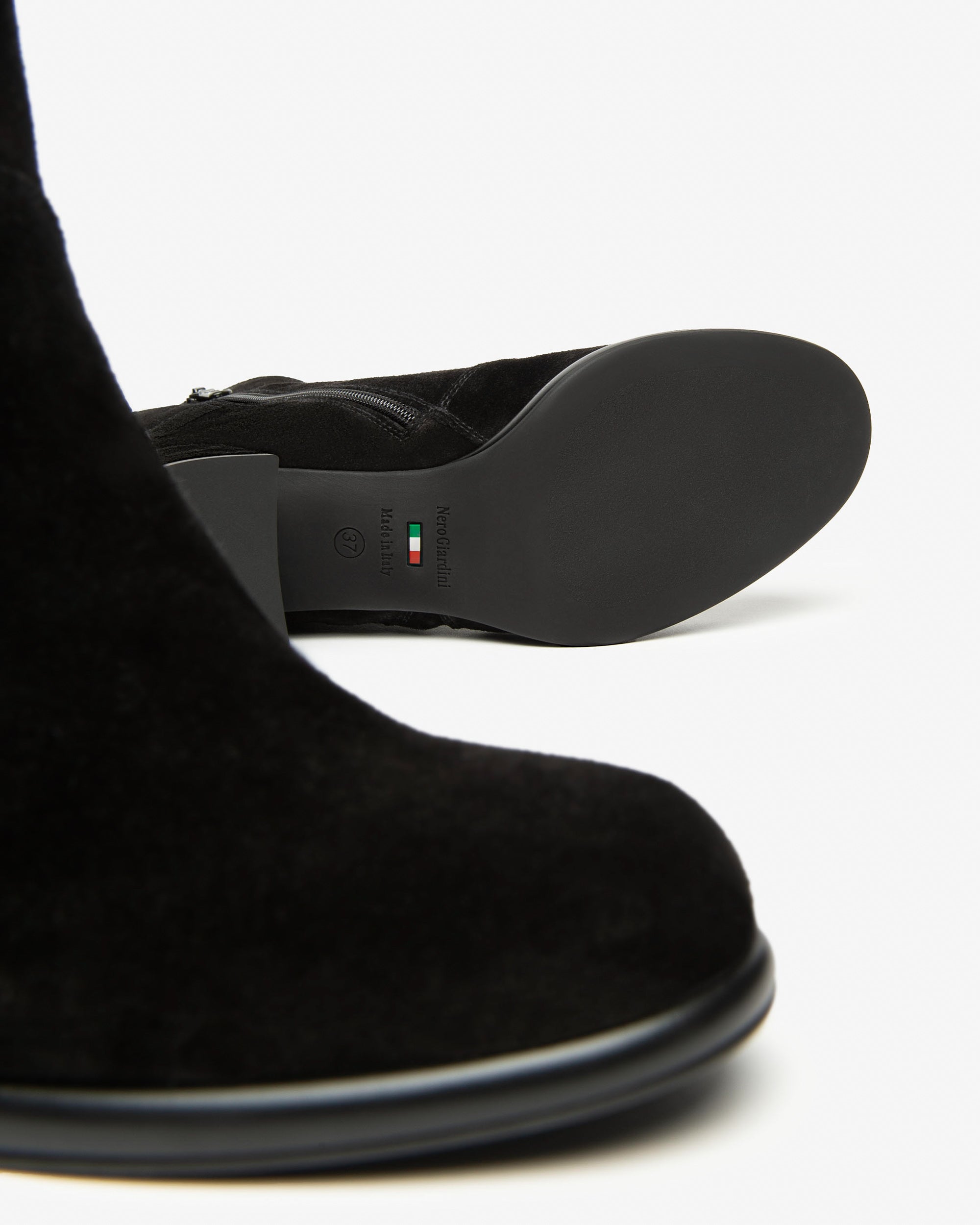  Damen-Ankle-Boots aus Wildleder und Stoff