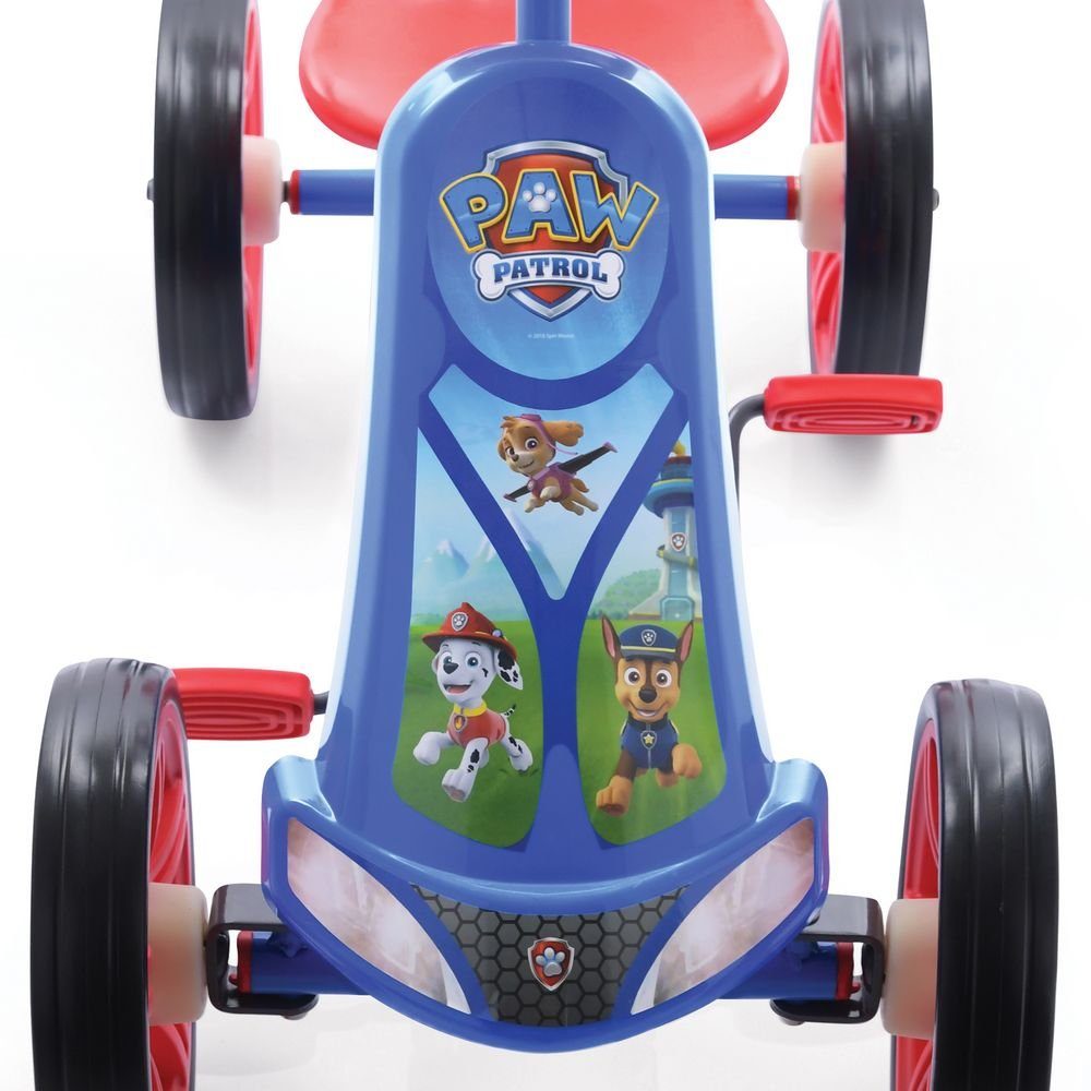 Hauck Turbo II Macchina a pedali (2-4 anni) - Paw Patrol - Blu, Go-kart a pedali per bambini dai 2 ai 4 anni, sedile regolabile