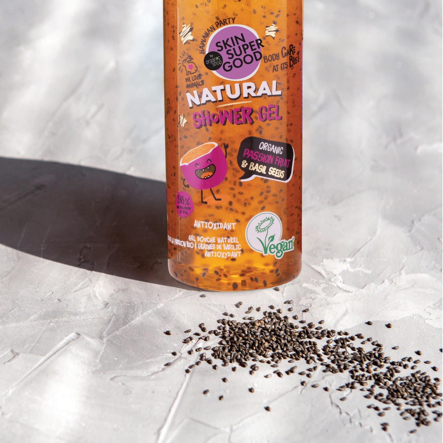 Organic Shop Gel Douche Naturel Passion & Basilic