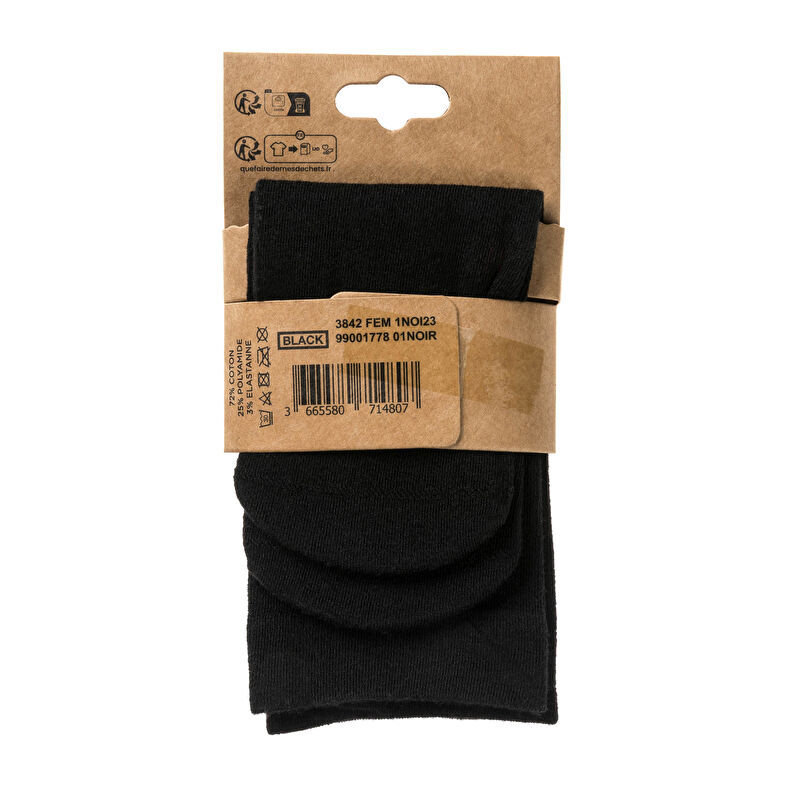 Calcetines y medias negras para mujer