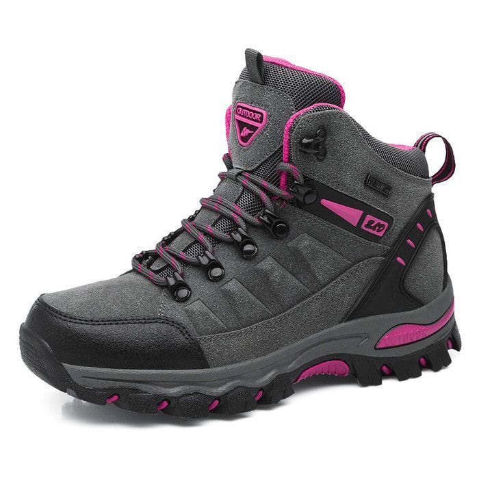 Chaussures De Randonnée Femme - HENRVIEG - Antidérapant Trekking Respirant Confortable Sport
