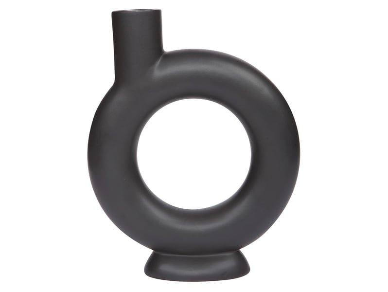 Wazon ceramiczny 24,5 cm czarny