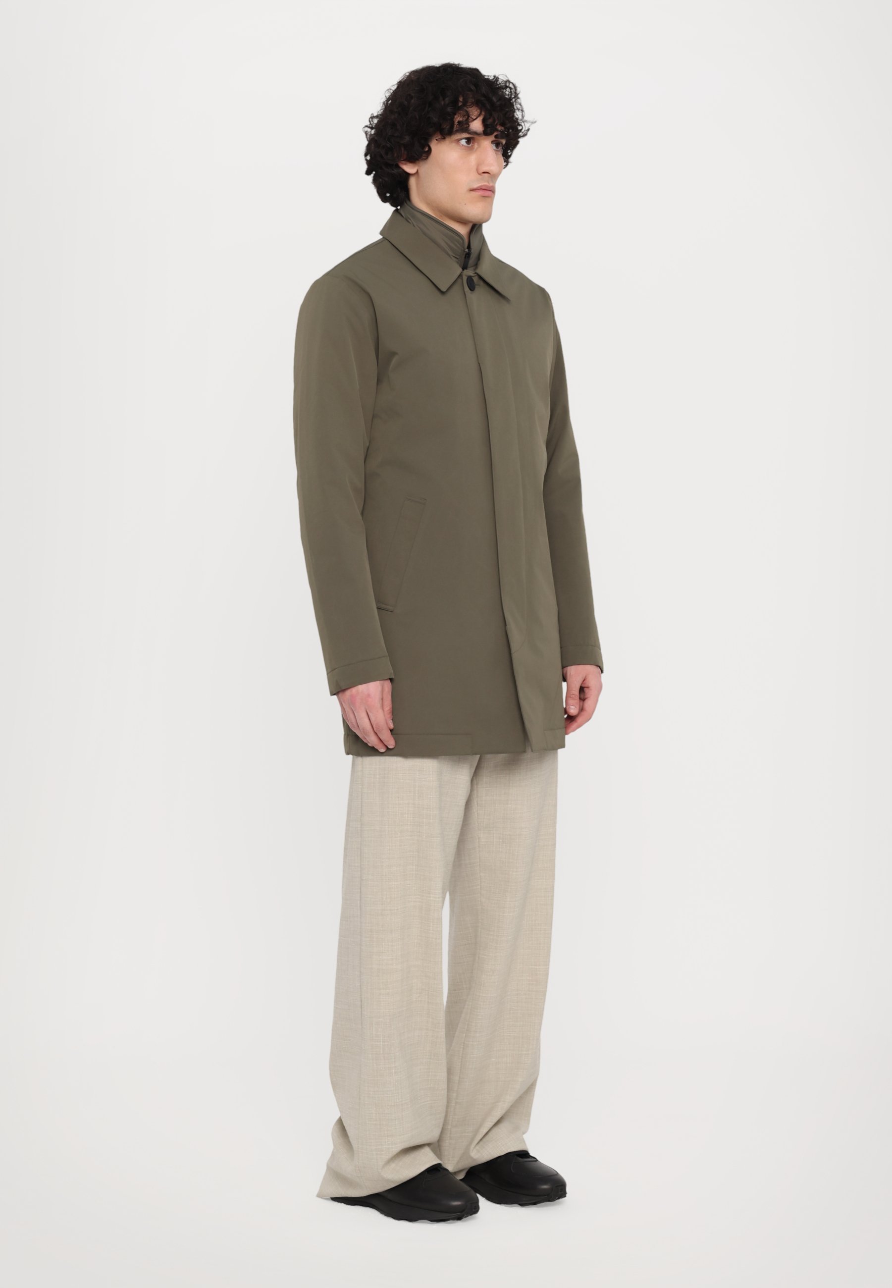 NN.07 BLAKE - Kurzer Mantel - Khaki