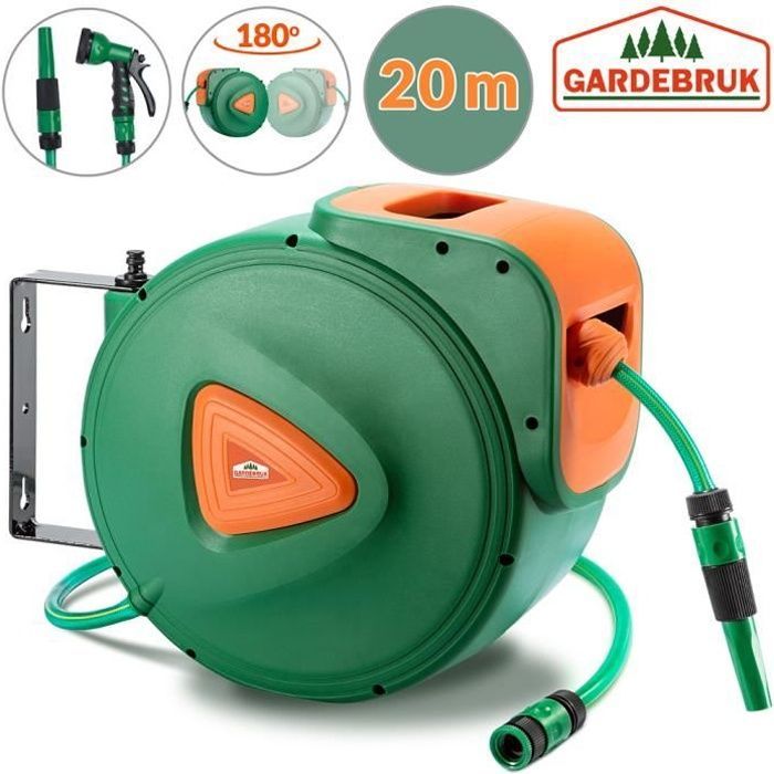 Avvolgitubo automatico da 20 m con raccordo da 1,2