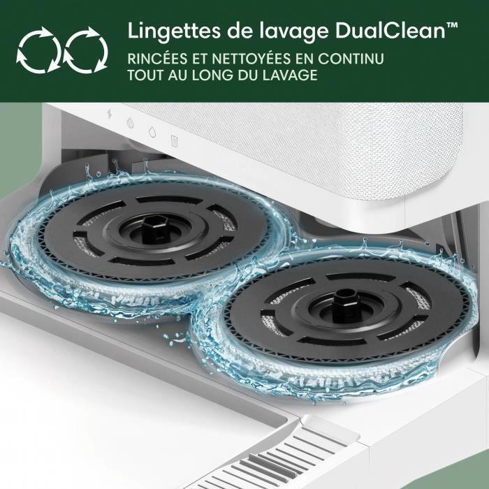 iRobot Roomba Plus 505 Combo + AutoWash - Base Multifonction - Lavage et séchage à l'air Chaud des lingettes - PrecisionVision IA