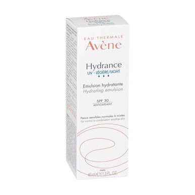 „Avène Hydrance“ drėkinamoji emulsija normaliai ir mišriai odai su SPF30, 40 ml