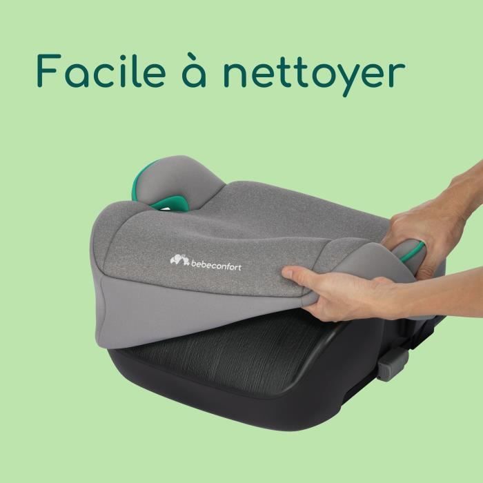 Seggiolino auto BEBECONFORT Manga i-Fix, seggiolino rialzato ISOFIX, da 6 a 12 anni, 22-36 kg, 125-150 cm GRIGIO SCURO