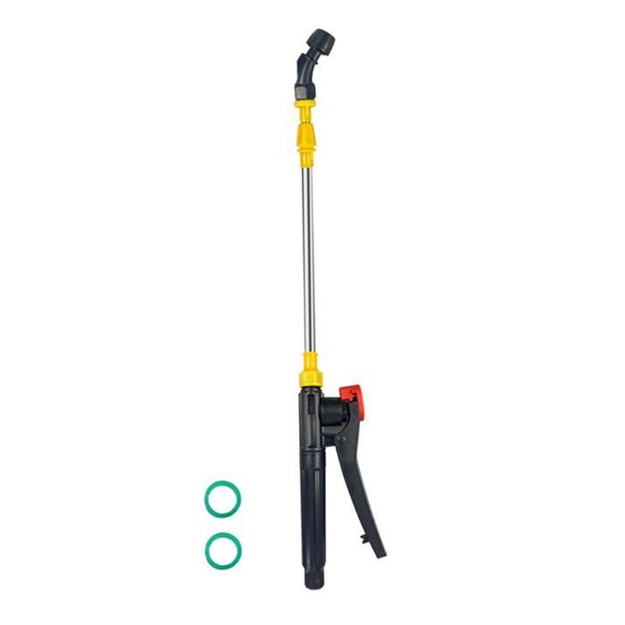 Lanza telescópica y boquilla de acero inoxidable de 45-80 cm para pulverizadores – cabezal curvo y ajustable